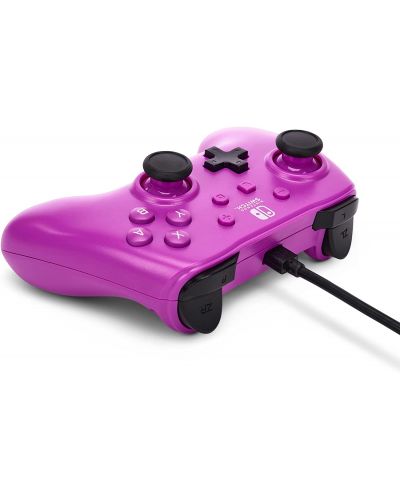 Контролер PowerA - Enhanced, жичен, за Nintendo Switch, Grape Purple - 5