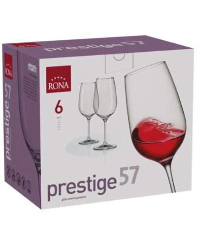 Комплект чаши за вино Rona - Prestige 6339, 6 броя x 340 ml - 3