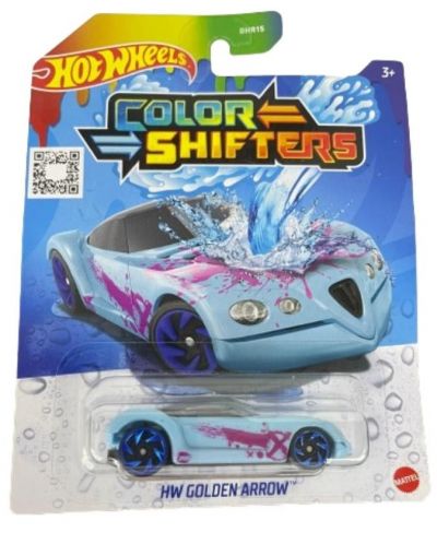 Количка с променящ се цвят Hot Wheels Colour Shifters - Golden arrow, 1:64 - 1