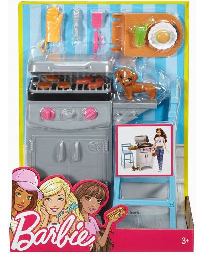 Комплект Mattel Barbie Outdoor Furniture - Барбекю - 2