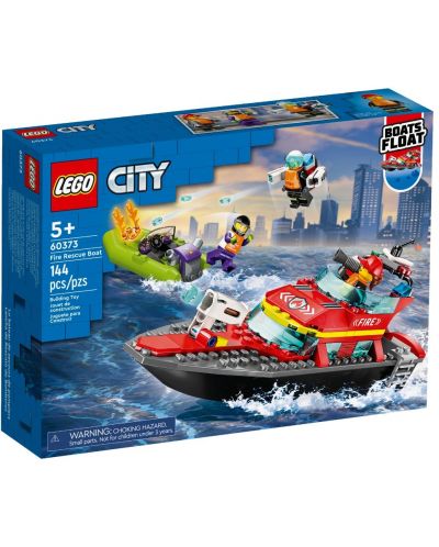 Конструктор LEGO City - Спасителна лодка (60373) - 1