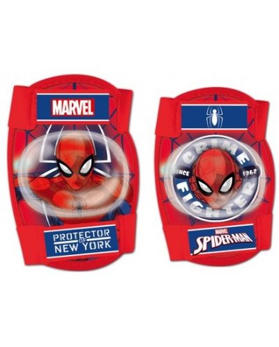 Комплект детски протектори BIKE SPORT - Spiderman, червен - 1