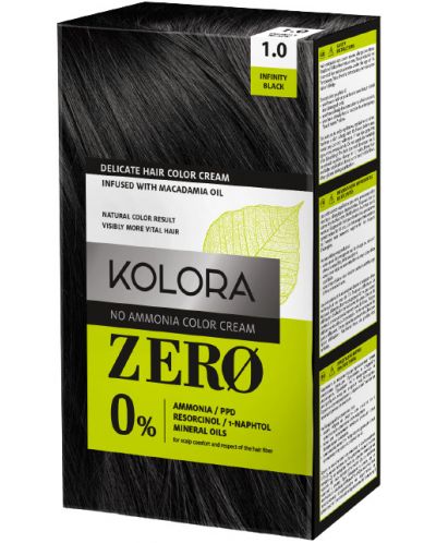 Kolora Zero Боя за коса, 1.0 Наситено черен - 1