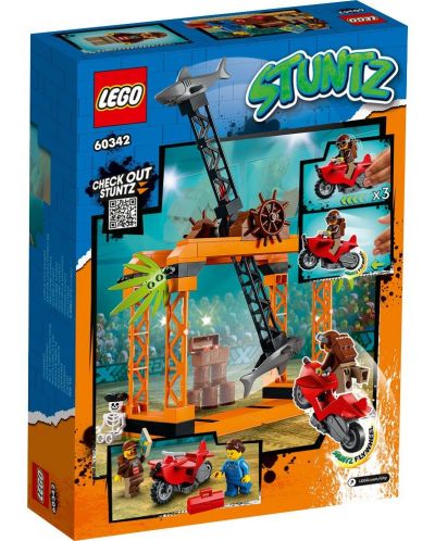 Конструктор LEGO City - Каскадьорско предизвикателство Shark Attack (60342) - 1