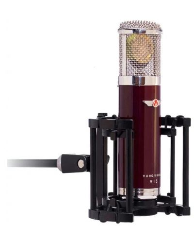 Комплект микрофон с аксесоари Vanguard - V13, червен/сребрист - 4