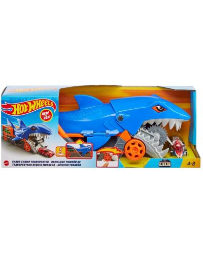 Комплект Mattel Hot Wheels - Автовоз акула, с 1 кола - 1