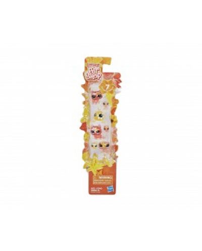 Комплект мини фигурки Hasbro Littlest Pet Shop - Животинчета с цветя, 7 броя