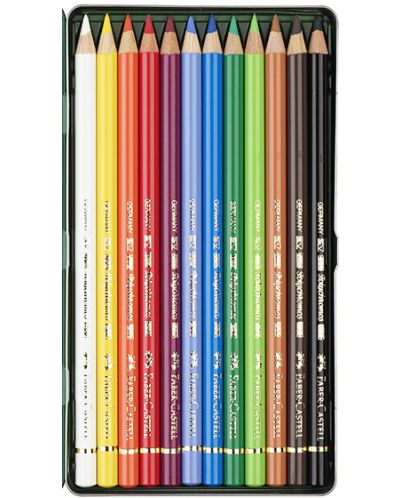 Комплект цветни моливи Faber-Castell Polychromos - 12 цвята - 2