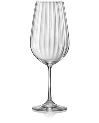 Комплект чаши за вино Bohemia - Royal Waterfall, 6 броя x 550 ml - 1