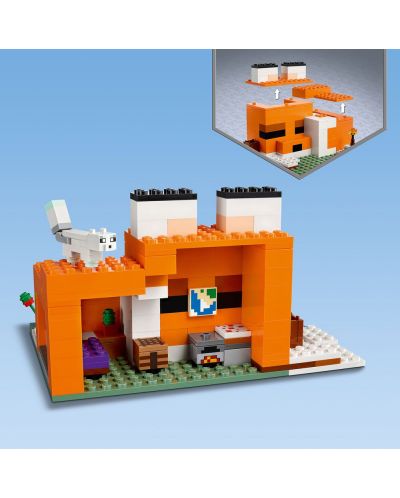 Конструктор LEGO Minecraft - Хижата на лисиците (21178) - 3