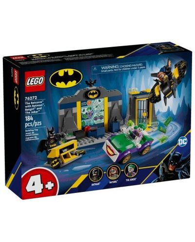 Конструктор LEGO DC Batman - Батпещерата с Батман, Батгърл и Жокера (76272) - 1