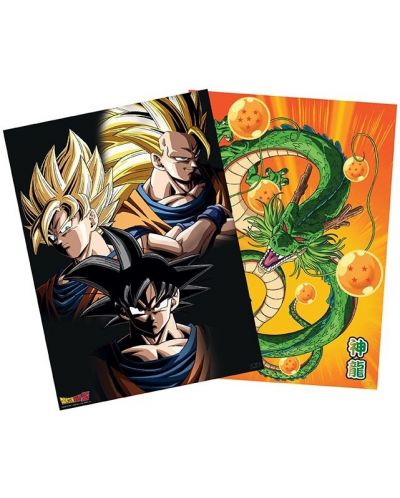 Комплект мини плакати GB eye Animation: Dragon Ball Z - Goku & Shenron - 1