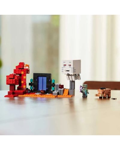 Конструктор LEGO Minecraft - Засада до портала към Ада (21255) - 9