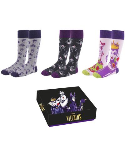 Комплект чорапи Cerda Disney: Villains - Maleficent, размер 36-41 - 2