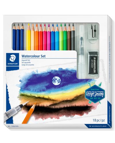 Комплект моливи Staedtler Watercolour DJ - 18 части - 1