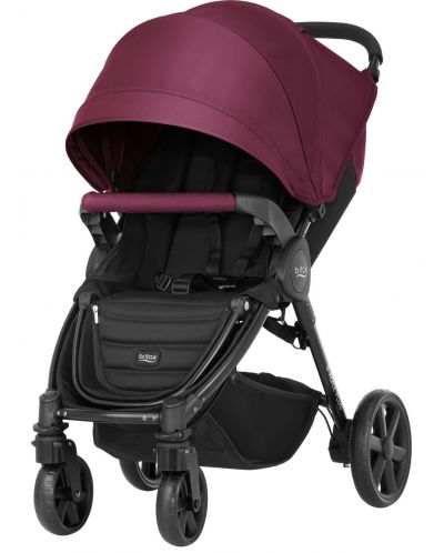 Комбинирана количка Britax - B-Agile 4 Plus, Wine Red