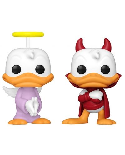 Комплект фигури Funko POP! Disney: Donald Duck - Donald's Shoulder Angel & Devil (Limited Edition) - 1