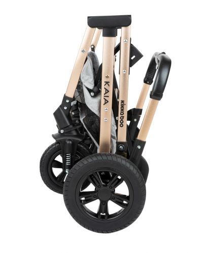 Комбинирана детска количка KikkaBoo - Kaia, 3 в 1, Light Grey - 11