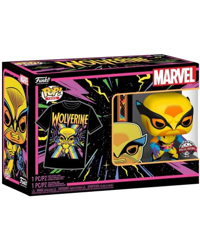 Комплект Funko POP! Collector's Box: Marvel - X-Men (Wolverine) (Blacklight) (Special Edition), размер M - 6