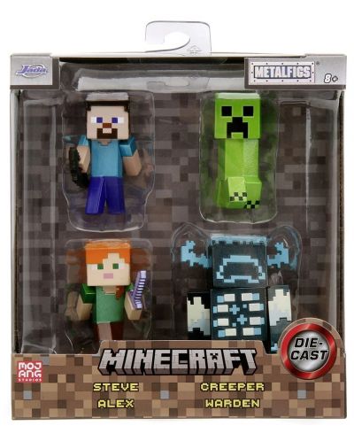 Комплект фигури Jada Toys - Minecraft, 4 броя - 1