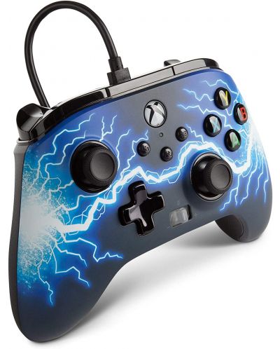 Контролер PowerA - Enhanced, жичен, за Xbox One/Series X/S, Arc Lightning - 3