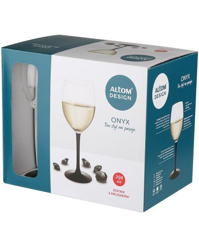 Комплект от 6 чаши за бяло вино ADS - Onyx, 250 ml - 3