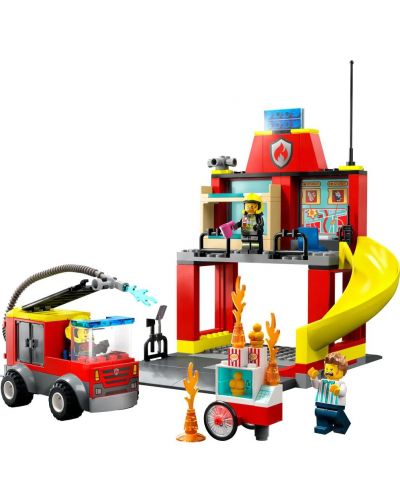 Конструктор LEGO City - Пожарна команда и камион (60375) - 7