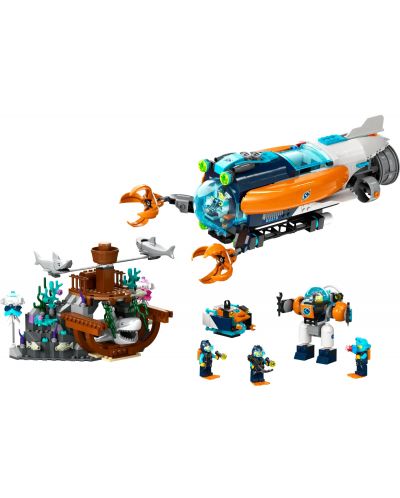 Конструктор LEGO City - Дълбоководна изследователска подводница (60379) - 2