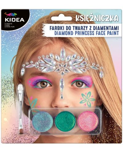 Комплект бои за лице с диаманти Kidea - Принцеса - 1