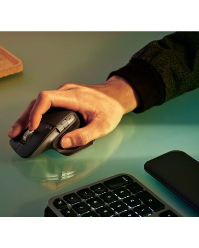 Комплект мишка и клавиатура Logitech - MX Keys S Combo for Mac, безжичен, сив - 7