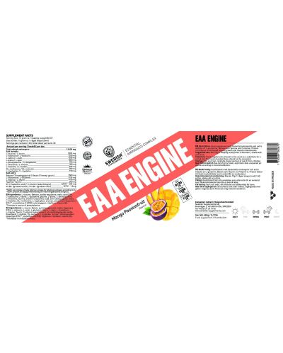 EAA Engine, манго и маракуя, 450 g, Swedish Supplements - 2