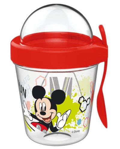 Комплект чаша с лъжичка Disney - Mickey, 350 ml - 1