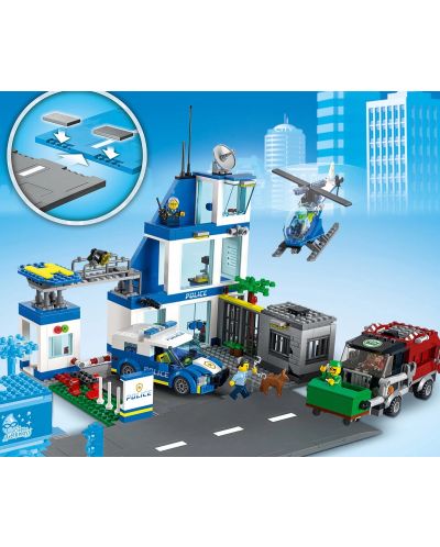 Конструктор LEGO City - Полицейски участък (60316) - 9