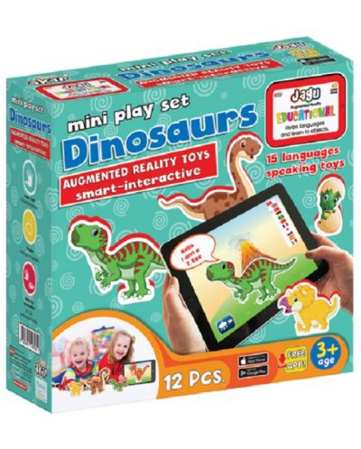Комплект говорещи играчки Jagu - Динозаври, 12 части - 1