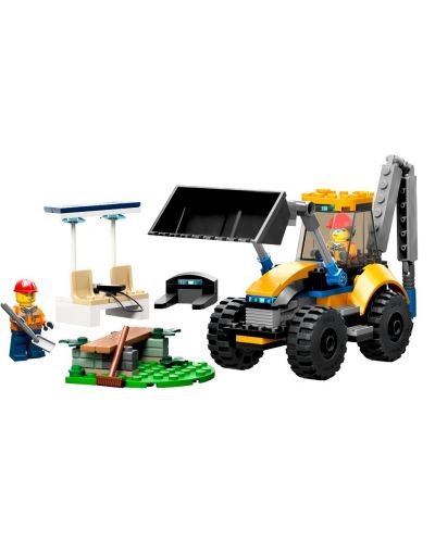 Конструктор LEGO City - Строителен багер (60385) - 2