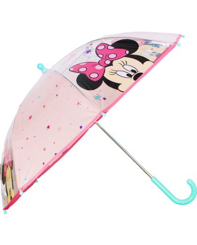 Комплект за детска градина Vadobag Minnie Mouse - Раница с мрежести джобчета и чадър, Little Precious - 2