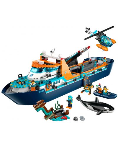 Конструктор LEGO City - Арктически изследователски кораб (60368) - 2
