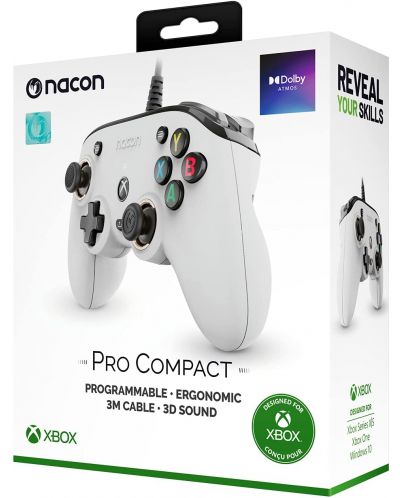 Контролер Nacon - Xbox Series Pro Compact, бял - 5