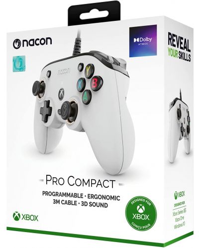 Контролер Nacon - Xbox Series Pro Compact, бял (Xbox One/Series S/X) - 5