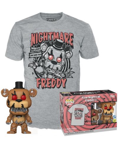 Комплект Funko POP! Collector's Box: Games: Five Nights at Freddy's - Nightmare Freddy (Glows in the Dark) (Special Edition) - 1