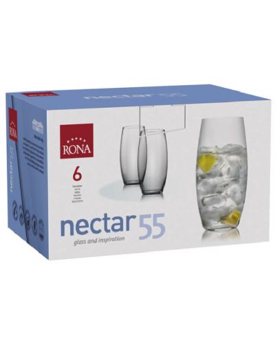 Комплект чаши за вода Rona - Nectar 4932, 6 броя x 550 ml - 2