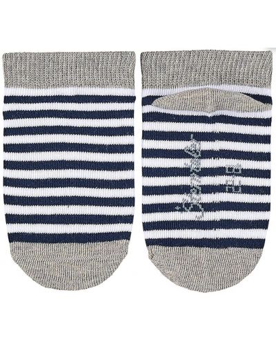 Kомплект детски чорапи Sterntaler - Синьо райе, 27/30 размер, 5-6 г, 3 чифта - 3