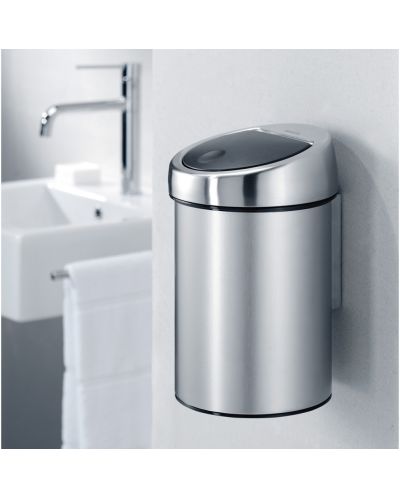 Кош за отпадъци Brabantia - Touch Bin, 3 l, Matt Steel - 8