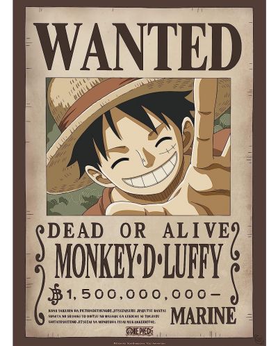 Комплект мини плакати GB eye Animation: One Piece - Luffy & Ace Wanted Posters (Series 2) - 2