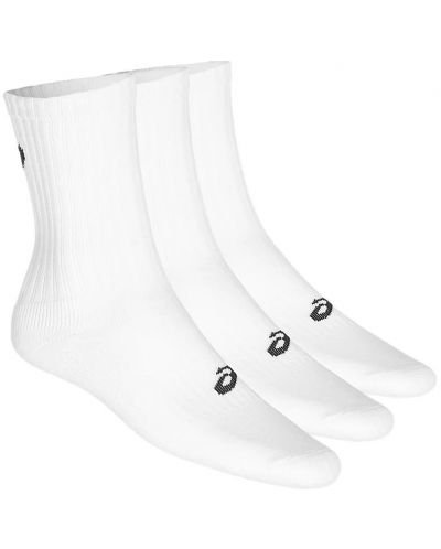 Комплект чорапи Asics - 3PPK Crew, 3 чифта, бели - 1