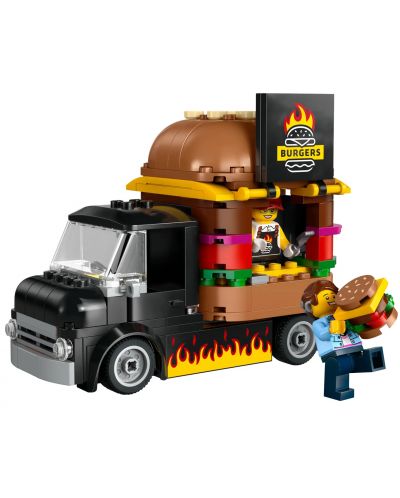 Конструктор LEGO City - Камион за бургери (60404) - 3