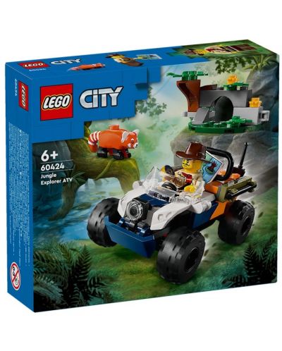 Конструктор LEGO City - Изследовател на джунглата с ATV (60424) - 1