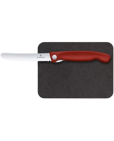 Комплект нож и дъска за рязане Victorinox - Swiss Classic, червен - 1