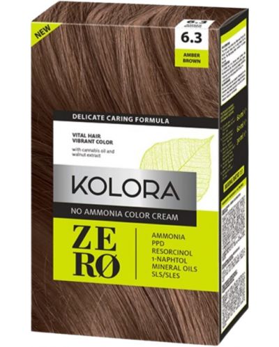 Kolora Zero Боя за коса, 6.3 Кафяв кехлибар - 1