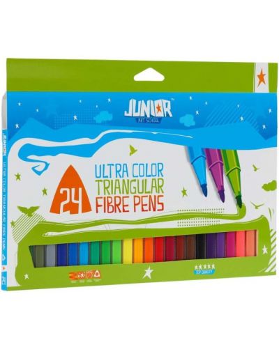 Комплект флумастери Junior - Ultra Color, 24 броя - 1